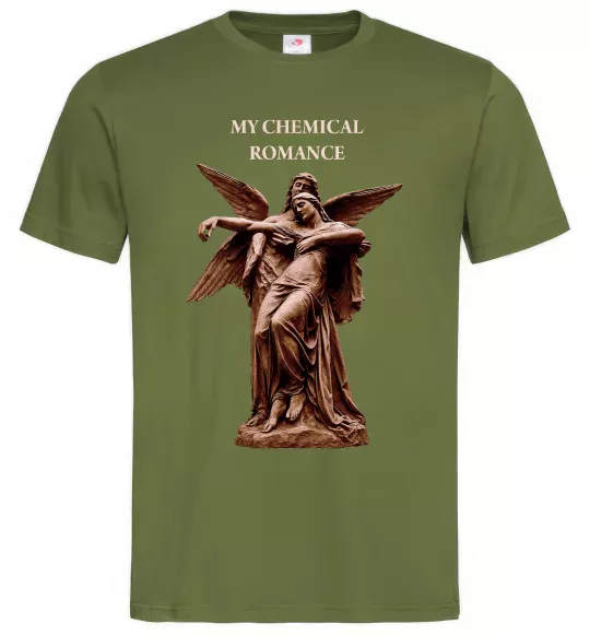 Чоловіча футболка My Chemical Romance Angels Оливковий фото