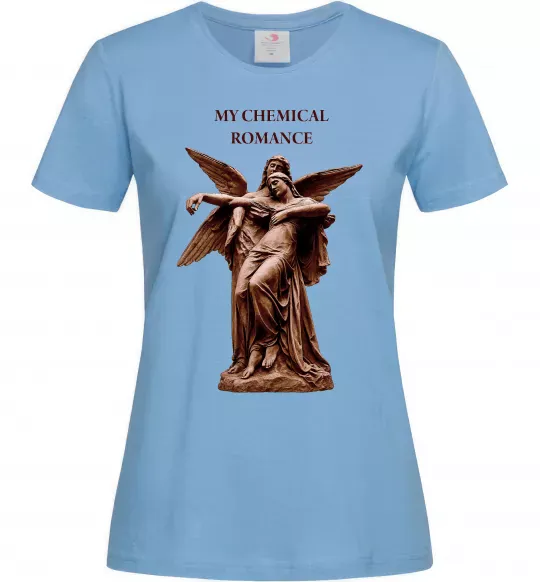 Жіноча футболка My Chemical Romance Angels Блакитний фото