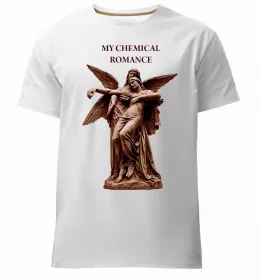 Мужская премиум футболка The black parade Белый фото