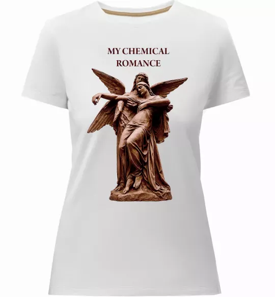 Жіноча преміум футболка My Chemical Romance Angels Білий фото