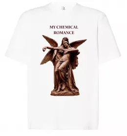 Футболка Оверсайз My chemical romance art Белый фото