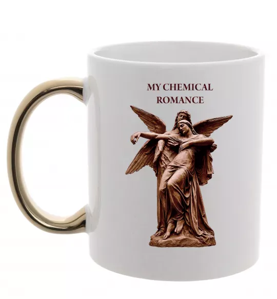 Чашка з кольоровою ручкою My Chemical Romance Angels Золото фото
