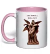 Чашка з кольоровою ручкою My Chemical Romance Angels Ніжно рожевий фото