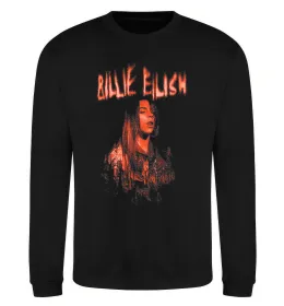 Свитшот Billie Eilish red Черный фото