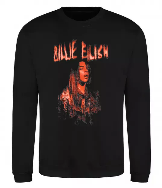 Світшот Billie Eilish red Чорний фото