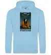 Женская толстовка (худи) Isn`t it lovely all alone Голубой фото