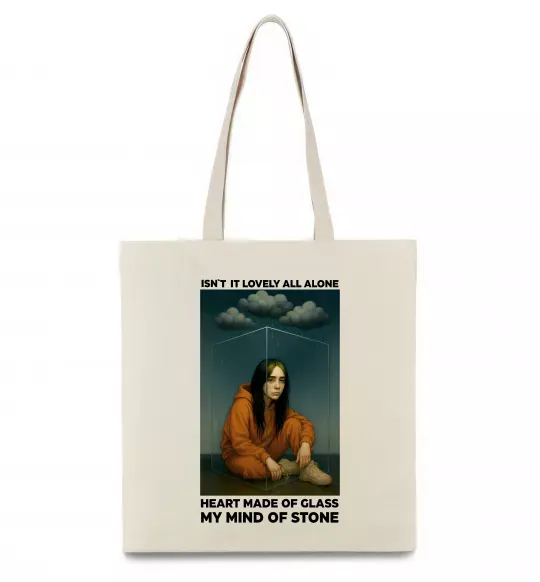 Еко-сумка Isn`t it lovely all alone Бежевий фото
