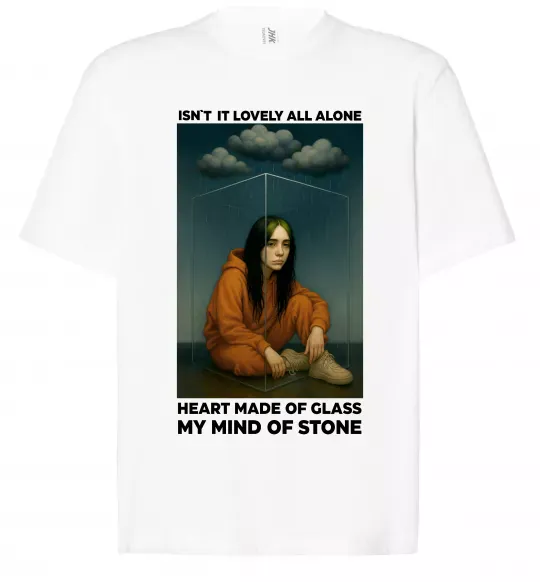 Футболка Оверсайз Isn`t it lovely all alone Белый фото