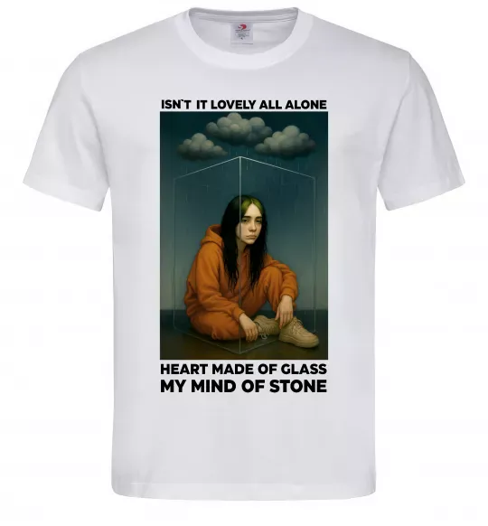 Мужская футболка Isn`t it lovely all alone Белый фото