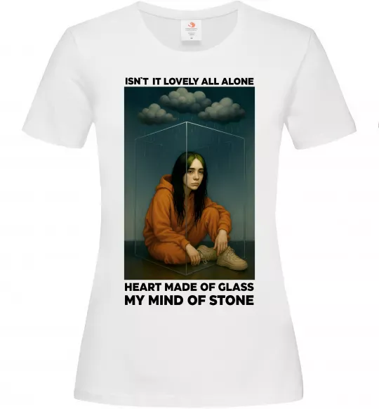 Женская футболка Isn`t it lovely all alone Белый фото