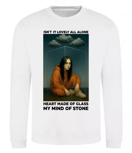 Свитшот Isn`t it lovely all alone Белый фото