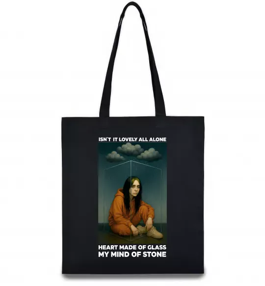 Еко-сумка Isn`t it lovely all alone Чорний фото