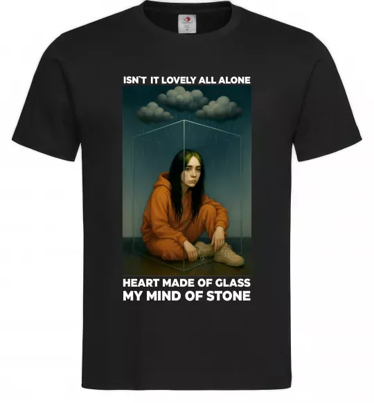 Мужская футболка Isn`t it lovely all alone Черный фото
