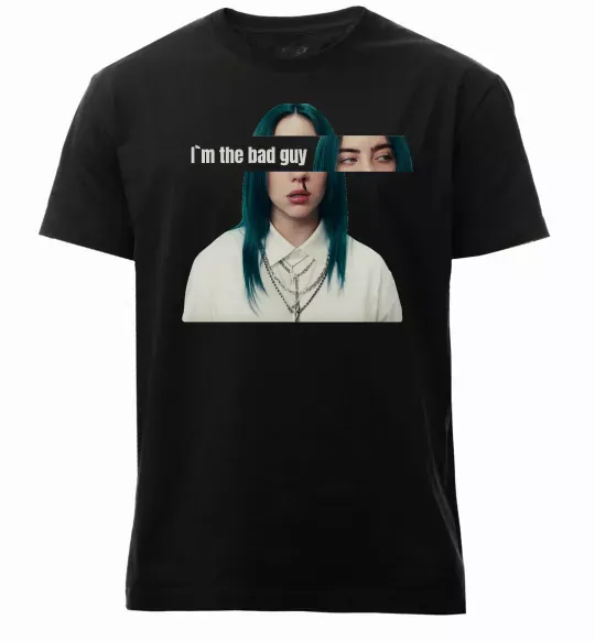 Мужская премиум футболка I`m the bad guy Черный фото
