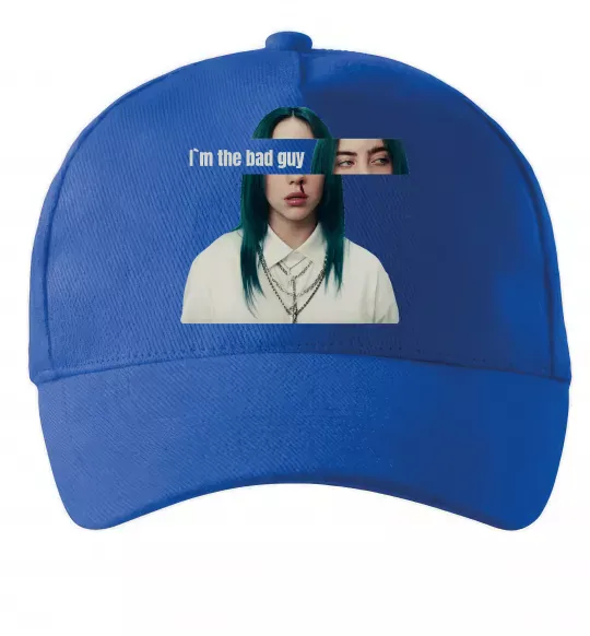 Кепка I`m the bad guy Ярко-синий фото