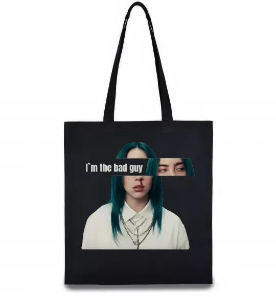 Эко-сумка I`m the bad guy Черный фото