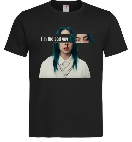 Мужская футболка I`m the bad guy Черный фото