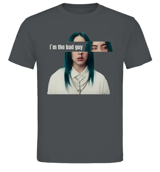 Мужская футболка I`m the bad guy Графит фото