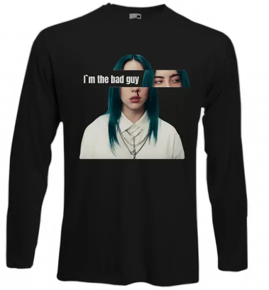Лонгслив I`m the bad guy Черный фото