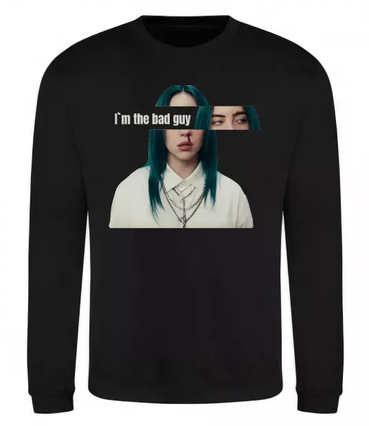 Свитшот I`m the bad guy Черный фото