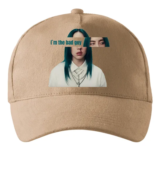 Кепка I`m the bad guy Песочный фото