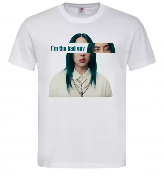 Мужская футболка I`m the bad guy Белый фото