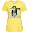 Женская футболка I`m the bad guy Лимонный Женская футболка I`m the bad guy Лимонный фото
