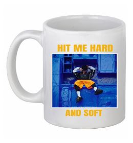 Чашка керамічна Hit me hard and soft