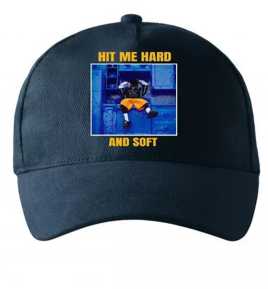 Кепка Hit me hard and soft Темно-синій фото