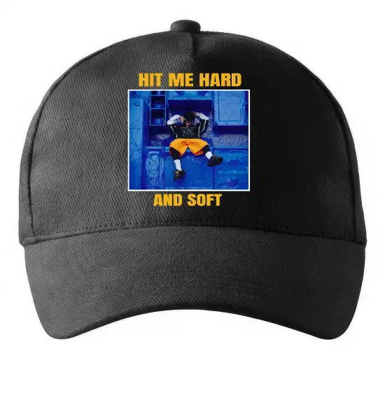 Кепка Hit me hard and soft Чорний фото