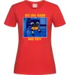 Жіноча футболка Hit me hard and soft Червоний фото