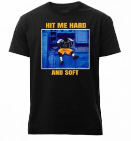 Мужская премиум футболка Hit me hard and soft