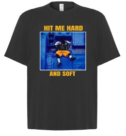 Футболка Оверсайз Hit me hard and soft