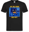 Мужская футболка Hit me hard and soft Черный фото