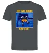 Мужская футболка Hit me hard and soft Графит фото