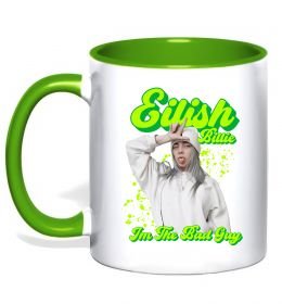 Чашка с цветной ручкой Eilish Billie