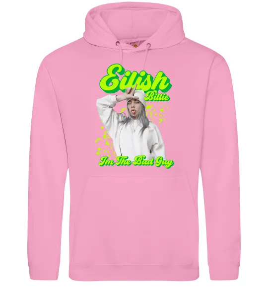 Мужская толстовка (худи) Eilish Billie Розовый фото