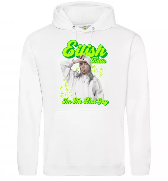 Чоловіча толстовка (худі) Eilish Billie Білий фото