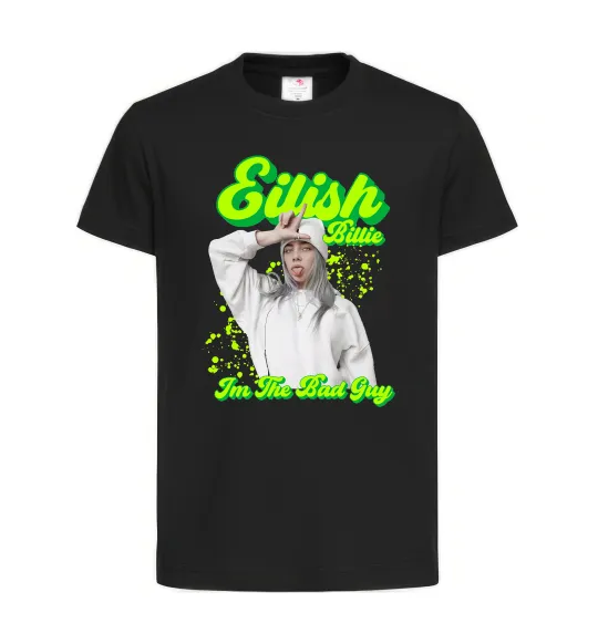 Детская футболка Eilish Billie Черный фото