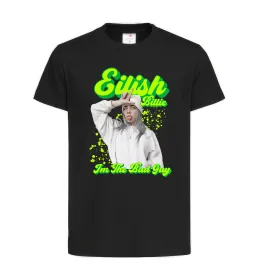 Дитяча футболка Eilish Billie Чорний фото