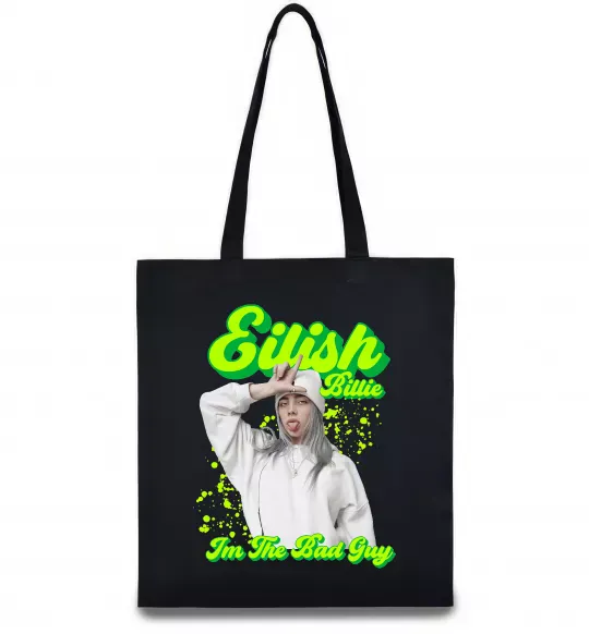 Еко-сумка Eilish Billie Чорний фото