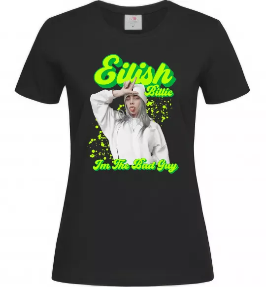 Женская футболка Eilish Billie Черный фото