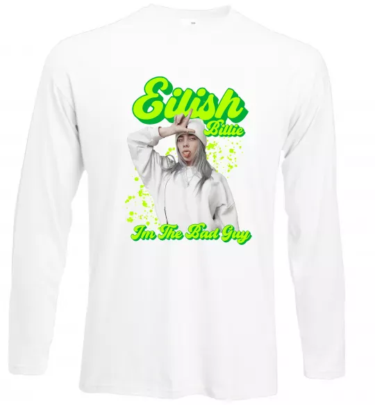 Лонгслив Eilish Billie Белый фото