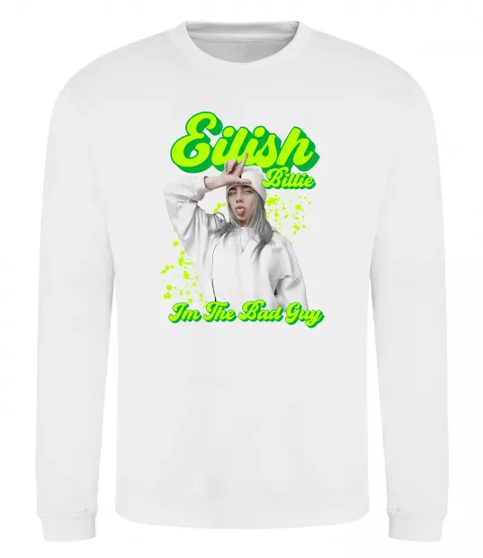 Свитшот Eilish Billie Белый фото