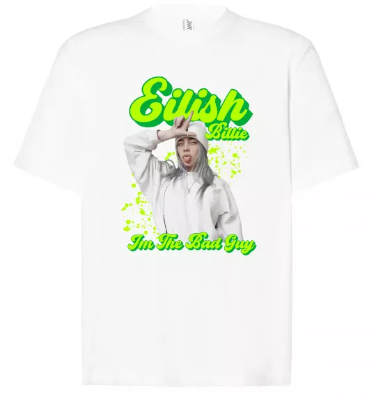 Футболка Оверсайз Eilish Billie Білий фото