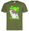 Мужская футболка Eilish Billie Оливковый фото