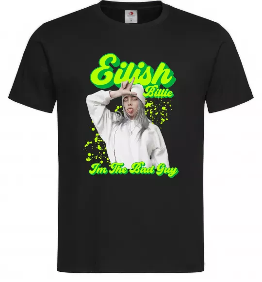 Мужская футболка Eilish Billie Черный фото