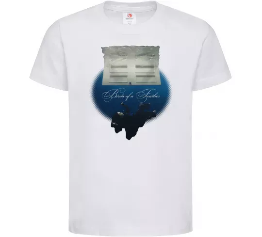 Детская футболка Birds of a feather Белый фото