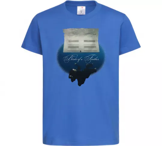 Детская футболка Birds of a feather Ярко-синий фото