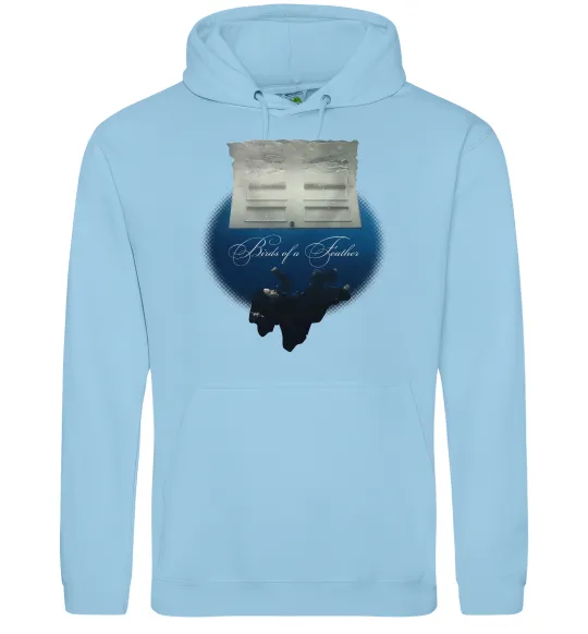 Чоловіча толстовка (худі) Birds of a feather Блакитний фото